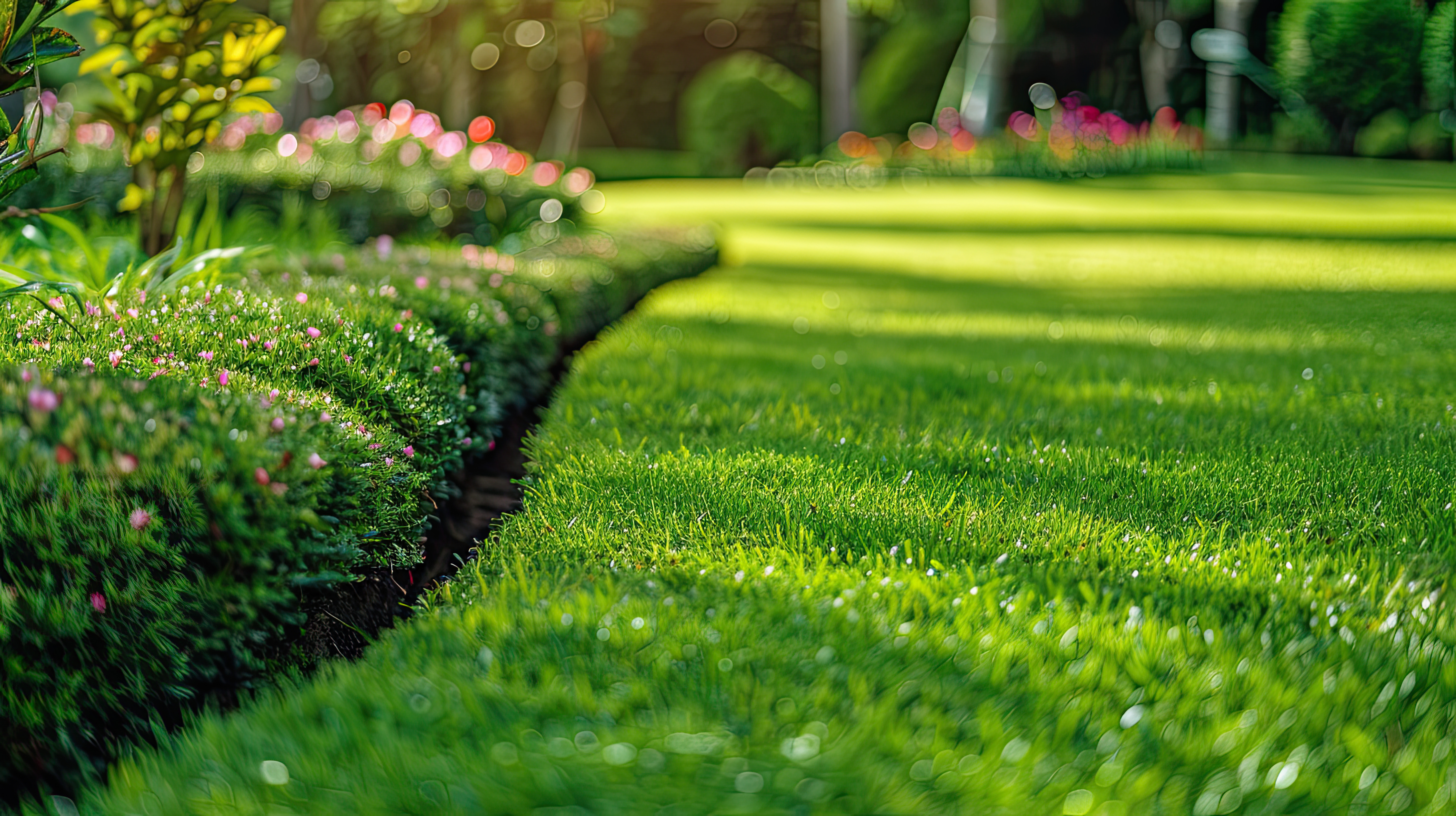 Lush green lawns require preparation in spring.